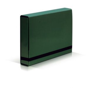 Teczka Vaupe A4/5cm Caribic Box z gumką, Zielona